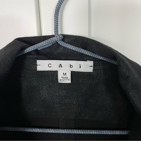 Cabi 529 Owens Waterfall drape faux black jacket - Picture 8 of 10